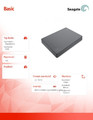 Seagate External Hard Drive Basic 1TB 2.5 STJL1000400 Grey