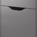 ALEX Drawer unit on castors, dark grey/black, 36x50 cm