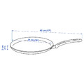 HEMLAGAD Crepe-/pancake pan, non-stick coating black, 25 cm