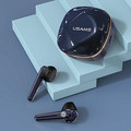 USAMS Headphones Earphones Bluetooth TW S 5.0 SD Series, blue