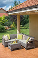 Large Outdoor Corner Furniture Set CORFU Relax, cappuccino