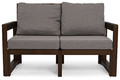 Outdoor Furniture Set MALTA, dark brown/graphite