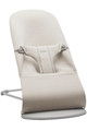 BABYBJORN Bouncer Bliss - Light grey frame, 3D Jersey, Light beige with Googly Eyes Pastels