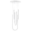 VARMBLIXT LED pendant lamp, white frosted glass
