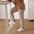 MITTZON Conference table, birch veneer/white, 140x108x105 cm