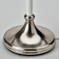 FLYGHÖJD Table lamp, nickel-plated/white, 54 cm