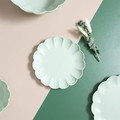 Side Plate Iris 20.5cm, pale green