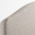 RAMNEFJÄLL Upholstered bed frame, Kilanda light beige, 160x200 cm