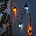 SOLVINDEN LED lighting chain with 12 bulbs, battery-operated/outdoor multicolour