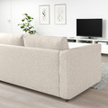 VIMLE 3-seat sofa-bed, Gunnared beige