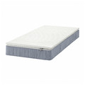 VESTERÖY Mattress and mattress pad, firm light blue/Näsfjället white, Standard Single