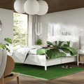 TONSTAD Bedroom furniture, set of 3, incl bed storage/off-white, 140x200 cm