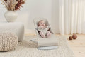 BABYBJORN Bouncer Bliss - Light grey frame, 3D Jersey, Light beige with Googly Eyes Pastels