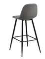 Bar Stool Wilma, light grey/black