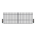 Double Swing Gate with Opening Mechanism 400 x 150 cm, galvanized, anthracite