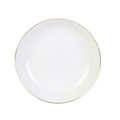Deep Plate Pearl Gold 20cm, white