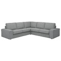 KIVIK Corner sofa, 4-seat, Tibbleby beige/grey