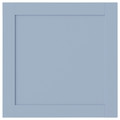 SANNIDAL Door with hinges, blue, 60x60 cm