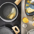 HUSKNUT Saucepan, non-stick coating, black, 1.8 l