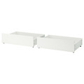 MALM Bed storage box for high bed frame, white, 2 pack (200 cm)