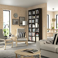BILLY Bookcase comb with extension units, dark brown oak effect, 120x28x237 cm