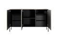 Three-Door Cabinet with Drawer Units Sonatia 150 cm, cashmere