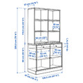 TONSTAD Storage combination, oak veneer, 121x201 cm