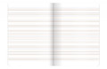 Notebook A5 16 Sheets Ruled Double Colour Line, 20-pack, assorted patterns