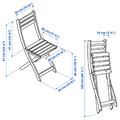 ASKHOLMEN Chair, outdoor, foldable dark brown