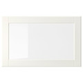 OSTVIK Glass door, white, clear glass, 60x38 cm