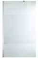 Cooke & Lewis Shower Walk-in Panel Onega 120cm, chrome/pattern