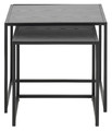 Nesting Tables Set of 2 Seaford, black