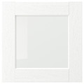 ENKÖPING Glass door, white wood effect, 40x40 cm