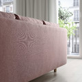 GRUNNARP 3-seat sofa-bed, Gunnared light brown-pink
