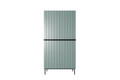 Wardrobe Nicole 100 cm, sage, black handls