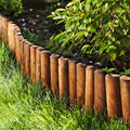 Garden Edging Log Roll 180 x 15 cm fi 23 x 46 mm, brown