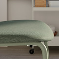 VIHALS / VIHALS Table and 4 chairs, white white/green Tibbleby grey-green, 125x74 cm