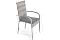 Large Outdoor Dining Furniture Set for 8 people MALAGA, grey