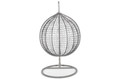 Hanging Cocoon Chair BAHAMA, in-/outdoor, grey