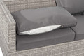Outdoor 3-seat Sofa MALAGA, grey
