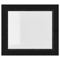 OXBERG Glass door, black oak effect, 40x35 cm