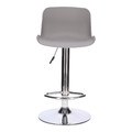 Bar Stool Inge, grey/chrome