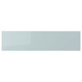 KALLARP Drawer front, high-gloss light grey-blue, 80x20 cm