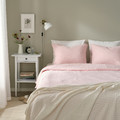SCHERSMIN Duvet cover and 2 pillowcases, pale pink, 200x200/50x60 cm