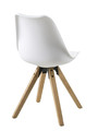 Chair Dima, faux leather, white