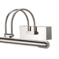 GoodHome LED Wall Lamp Giausar, brushed chrome