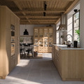 METOD High cabinet with cleaning interior, white/Forsbacka oak, 40x60x200 cm