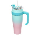 Thermal Mug Miami Tie-Dye, blue-pink