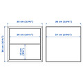 EKET Wall-mounted cabinet combination, white/multicolour, 175x35x70 cm