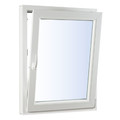 Tilt-and-Turn Triple-Pane PVC Window 565 x 1135 mm, right, white